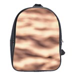 Pink  Waves Abstract Series No6 School Bag (XL) Front