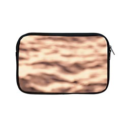 Pink  Waves Abstract Series No6 Apple Macbook Pro 13  Zipper Case by DimitriosArt