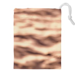 Pink  Waves Abstract Series No6 Drawstring Pouch (4xl) by DimitriosArt