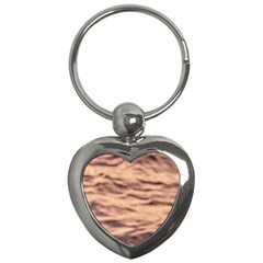 Pink  Waves Abstract Series No5 Key Chain (heart) by DimitriosArt