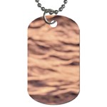 Pink  Waves Abstract Series No5 Dog Tag (Two Sides) Back