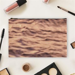 Pink  Waves Abstract Series No5 Cosmetic Bag (large) by DimitriosArt