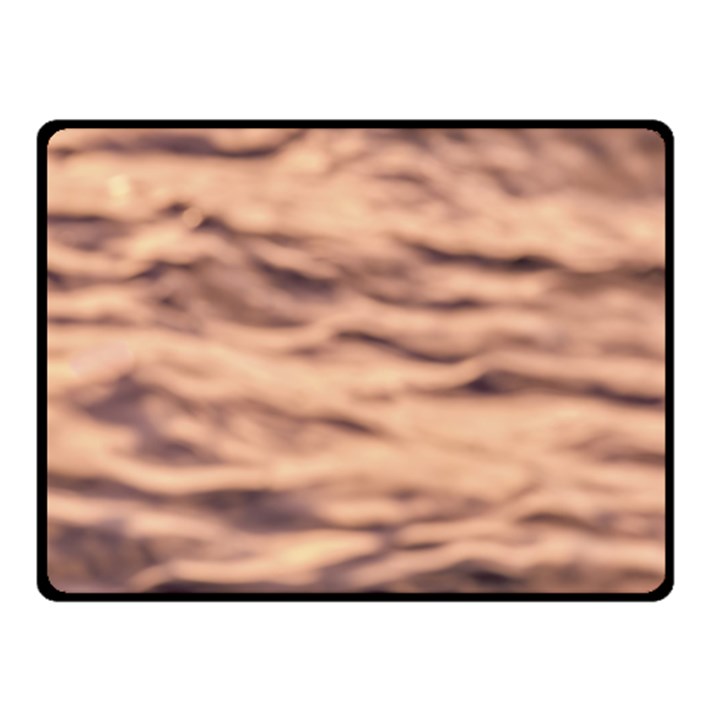 Pink  Waves Abstract Series No5 Fleece Blanket (Small)