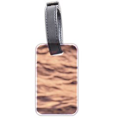 Pink  Waves Abstract Series No5 Luggage Tag (two Sides) by DimitriosArt