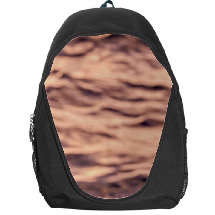 Pink  Waves Abstract Series No5 Backpack Bag