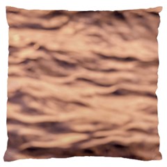 Pink  Waves Abstract Series No5 Standard Flano Cushion Case (one Side) by DimitriosArt