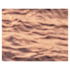 Pink  Waves Abstract Series No5 Double Sided Flano Blanket (medium)  by DimitriosArt