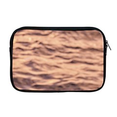 Pink  Waves Abstract Series No5 Apple Macbook Pro 17  Zipper Case by DimitriosArt