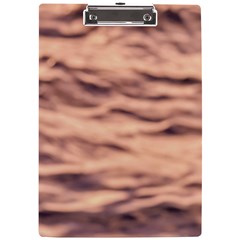 Pink  Waves Abstract Series No5 A4 Clipboard by DimitriosArt