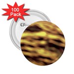 Yellow  Waves Abstract Series No10 2.25  Buttons (100 pack)  Front