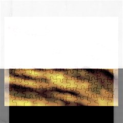 Yellow  Waves Abstract Series No10 Rectangular Jigsaw Puzzl by DimitriosArt