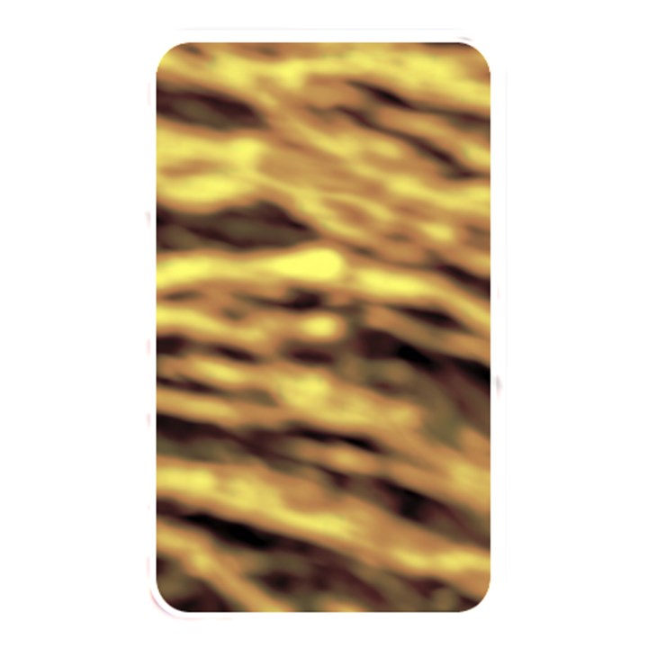 Yellow  Waves Abstract Series No10 Memory Card Reader (Rectangular)