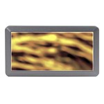 Yellow  Waves Abstract Series No10 Memory Card Reader (Mini) Front