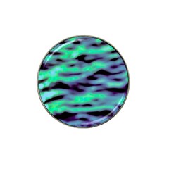 Green  Waves Abstract Series No6 Hat Clip Ball Marker (4 Pack) by DimitriosArt