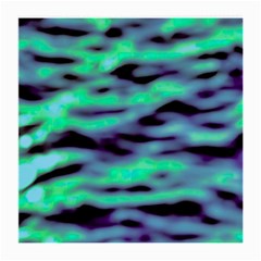 Green  Waves Abstract Series No6 Medium Glasses Cloth (2 Sides) by DimitriosArt