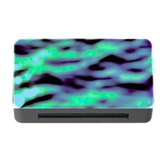 Green  Waves Abstract Series No6 Memory Card Reader With Cf