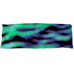 Green  Waves Abstract Series No6 Body Pillow Case (dakimakura) by DimitriosArt