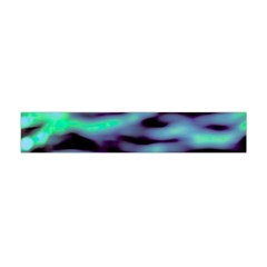 Green  Waves Abstract Series No6 Flano Scarf (mini) by DimitriosArt