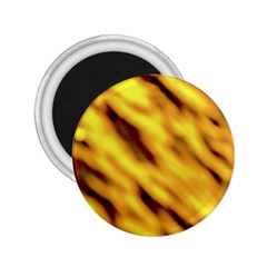 Yellow  Waves Abstract Series No8 2 25  Magnets by DimitriosArt