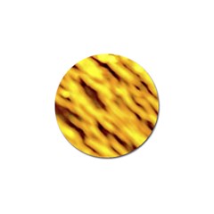 Yellow  Waves Abstract Series No8 Golf Ball Marker (10 Pack) by DimitriosArt