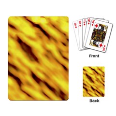 Yellow  Waves Abstract Series No8 Playing Cards Single Design (rectangle) by DimitriosArt