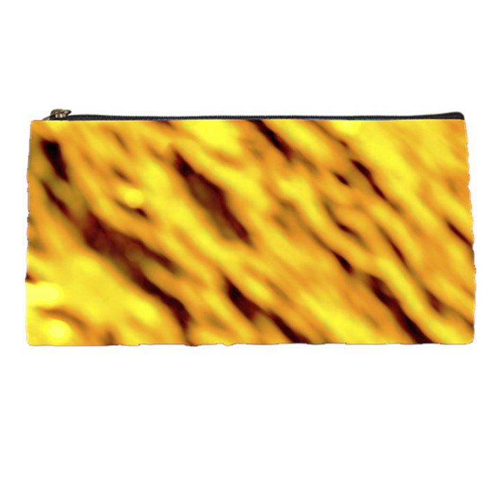 Yellow  Waves Abstract Series No8 Pencil Case