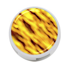 Yellow  Waves Abstract Series No8 4-port Usb Hub (one Side) by DimitriosArt