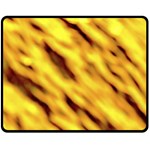 Yellow  Waves Abstract Series No8 Fleece Blanket (Medium)  60 x50  Blanket Front