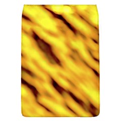 Yellow  Waves Abstract Series No8 Removable Flap Cover (l) by DimitriosArt