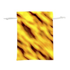 Yellow  Waves Abstract Series No8 Lightweight Drawstring Pouch (s) by DimitriosArt