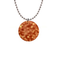 Light Reflections Abstract No7 Peach 1  Button Necklace by DimitriosArt