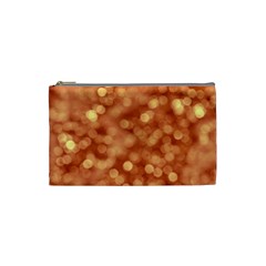 Light Reflections Abstract No7 Peach Cosmetic Bag (small) by DimitriosArt