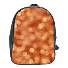 Light Reflections Abstract No7 Peach School Bag (large) by DimitriosArt