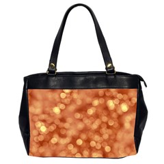 Light Reflections Abstract No7 Peach Oversize Office Handbag (2 Sides) by DimitriosArt