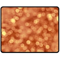 Light Reflections Abstract No7 Peach Fleece Blanket (medium)  by DimitriosArt