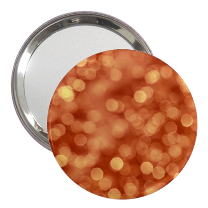 Light Reflections Abstract No7 Peach 3  Handbag Mirrors