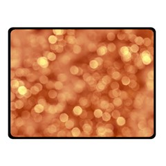 Light Reflections Abstract No7 Peach Double Sided Fleece Blanket (small)  by DimitriosArt