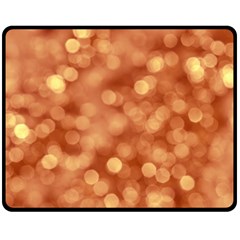 Light Reflections Abstract No7 Peach Double Sided Fleece Blanket (medium)  by DimitriosArt