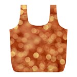 Light Reflections Abstract No7 Peach Full Print Recycle Bag (L) Front