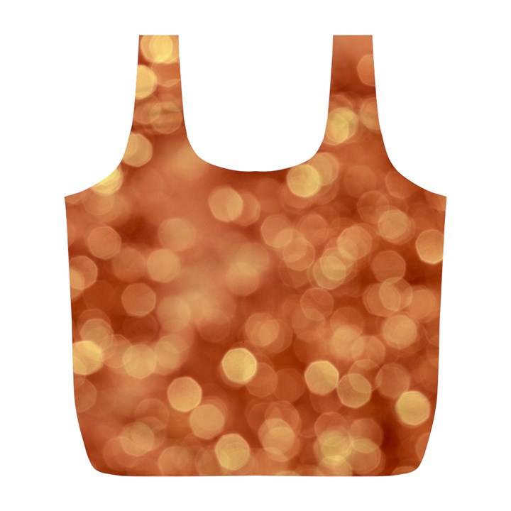 Light Reflections Abstract No7 Peach Full Print Recycle Bag (L)