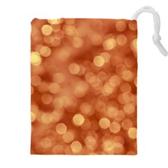 Light Reflections Abstract No7 Peach Drawstring Pouch (4xl) by DimitriosArt