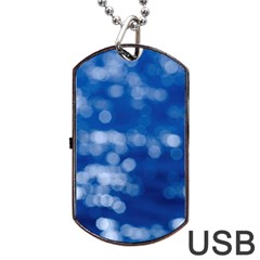 Light Reflections Abstract No2 Dog Tag Usb Flash (two Sides) by DimitriosArt