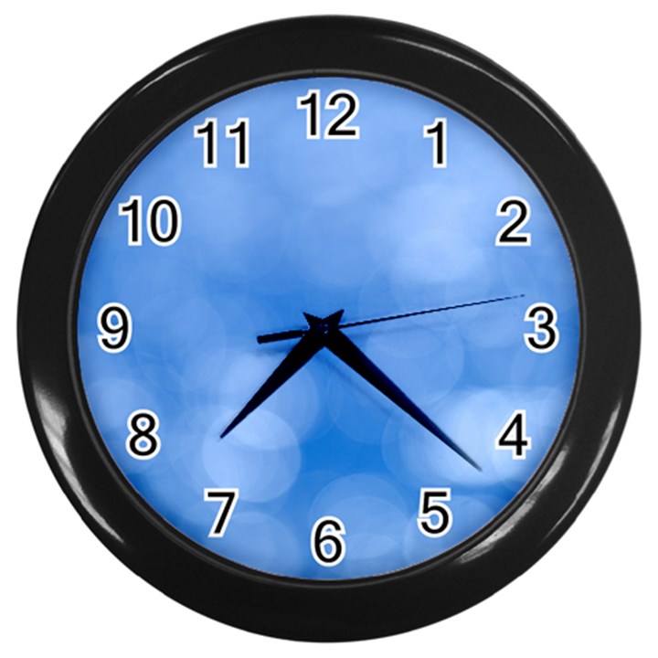 Light Reflections Abstract Wall Clock (Black)