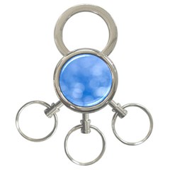 Light Reflections Abstract 3-ring Key Chain by DimitriosArt