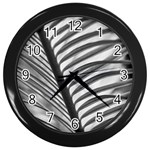 Cycas Leaf The Shadows Wall Clock (Black) Front