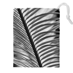 Cycas Leaf The Shadows Drawstring Pouch (4xl) by DimitriosArt