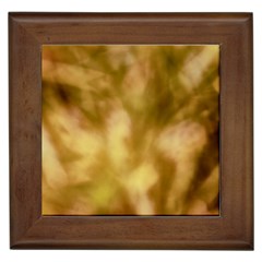 Orange Papyrus Abstract Framed Tile by DimitriosArt