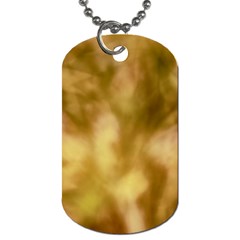 Orange Papyrus Abstract Dog Tag (one Side) by DimitriosArt