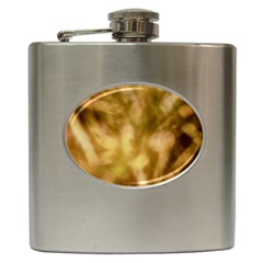 Orange Papyrus Abstract Hip Flask (6 Oz) by DimitriosArt