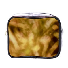 Orange Papyrus Abstract Mini Toiletries Bag (one Side) by DimitriosArt